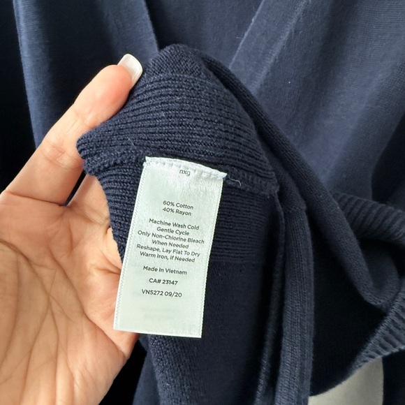 Talbots Navy Blue Cardigan Sweater - Picture 7 of 11